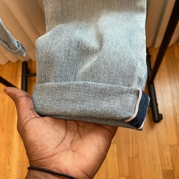 SS17 Blue Balmain Biker SELVEDGE Denim Jean 32x32 - Picture 3 of 6